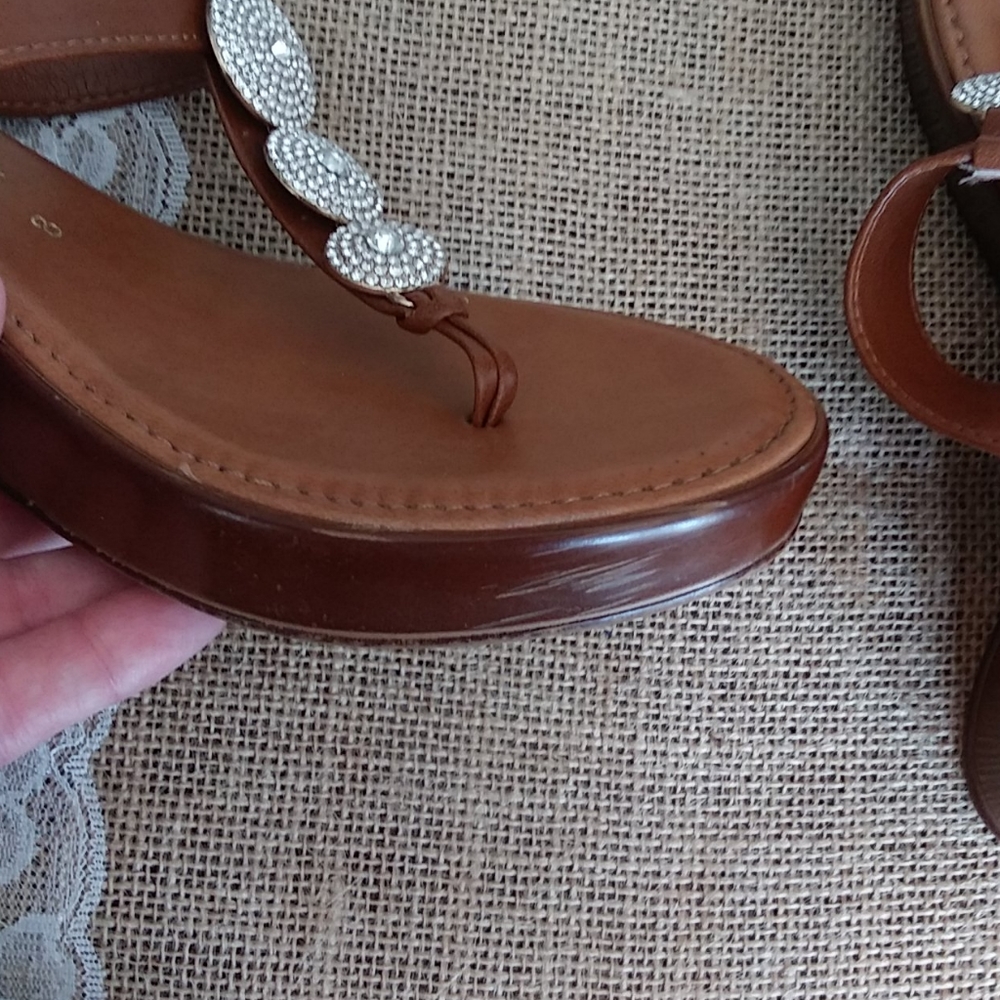 COPY - Wedge sandals with Bling - Picture 9 of 11